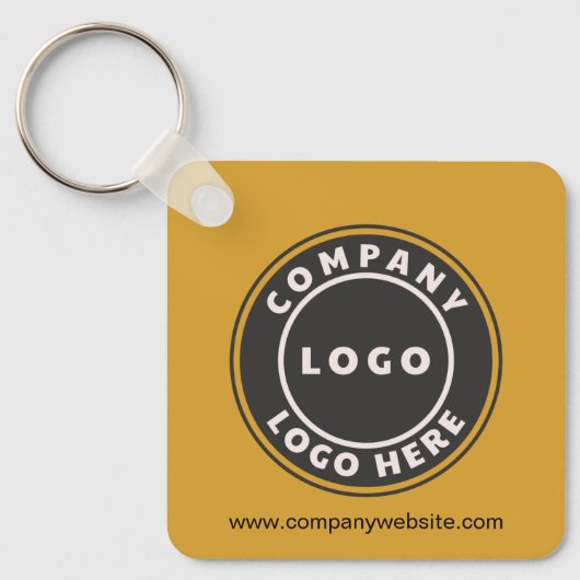 Bedrijfs Logo QR Code en Collectief Personeel van Sleutelhanger (Voorkant)