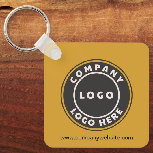 Bedrijfs Logo QR Code en Collectief Personeel van Sleutelhanger (Voorkant)