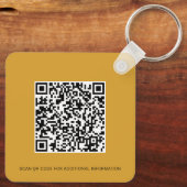 Bedrijfs Logo QR Code en Collectief Personeel van Sleutelhanger (Achterkant)