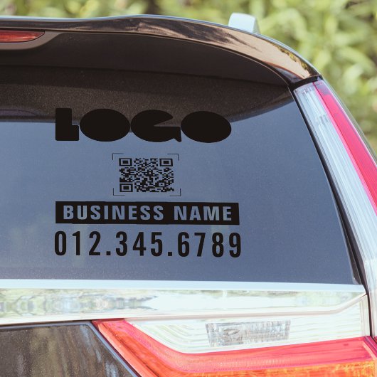 Bedrijfs Logo QR op de Bumper van het Venster van  Sticker
