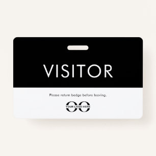Bedrijfs Logo Visitor Badge