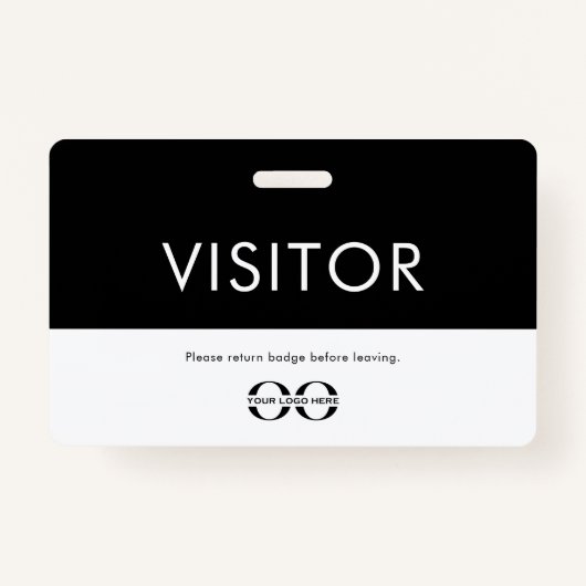 Bedrijfs Logo Visitor Badge (Voorkant)