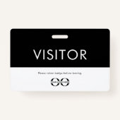 Bedrijfs Logo Visitor Badge (Achterkant)