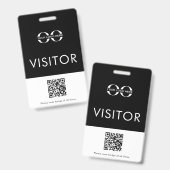 Bedrijfs Logo Visitor Badge (Voor- en achterkant)