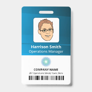 Bedrijfs Manager identiteitskaart van de Werknemer Badge