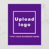 Bedrijfs Merk op Paarse Document Blad (Achterkant)