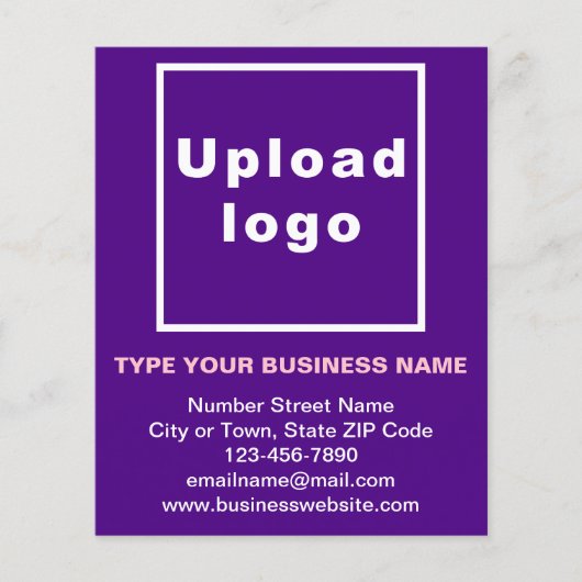 Bedrijfs Merk op Paarse Document Blad (Voorkant)