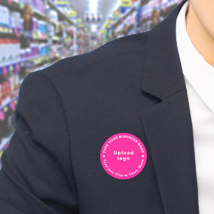 Bedrijfs merk Roze Rond Vorm Naam Markering Naamplaatje