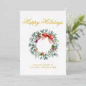 Bedrijfs Prettige feestdagen Kerstmis (Staand Voorkant)