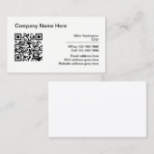 Bedrijfs Professionele QR Code Visitekaartjes (Voorkant / Achterkant)