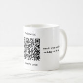 bedrijfs qr code mok  (Voorkant rechts)