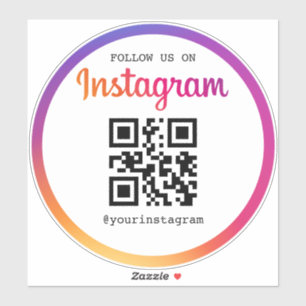 Bedrijfs-QR-code van Instagram Sticker