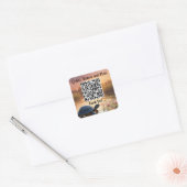 Bedrijfs QR-code Vierkante Sticker (Envelop)