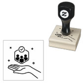 Bedrijfs relatie zorg rubberstempel (Gestempeld)