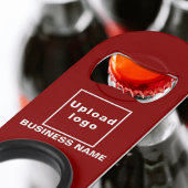 Bedrijfs Rode Sleutelhanger en de Open van de Fles Mini Flessenopener