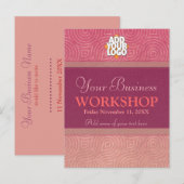 Bedrijfs Seminar de sjabloon van de Uitnodiging va (Voorkant / Achterkant)