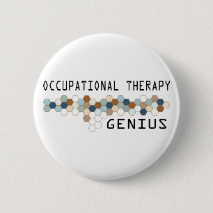 Bedrijfs Therapie Genius Ronde Button 5,7 Cm