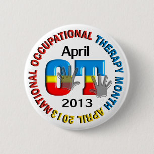 Bedrijfs Therapie Maand Buttonnen 2013 Ronde Button 5,7 Cm