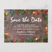 Bedrijfs Vakantie Partij sparen de Datum Uitnodiging Briefkaart (Voorkant)