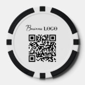 Bedrijfs van de Logo de Promotie QR Code Poker Chips (Voorkant)