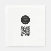 Bedrijfs van de Logo de Promotie QR Code Servet (Voorkant)