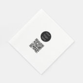 Bedrijfs van de Logo de Promotie QR Code Servet (Hoek)
