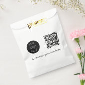 Bedrijfs van de Logo Promotietekst QR van de Code Bedankzakje (Gezegeld)
