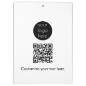 Bedrijfs van de Logo Promotietekst QR van de Code Klembord (Achterkant)