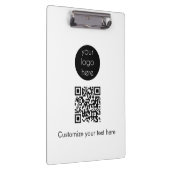Bedrijfs van de Logo Promotietekst QR van de Code Klembord (Rechts)
