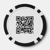 Bedrijfs van de Logo Promotietekst QR van de Code Poker Chips (Achterkant)