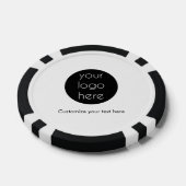 Bedrijfs van de Logo Promotietekst QR van de Code Poker Chips (Enkel)