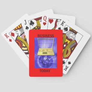 Bedrijfs vandaag pokerkaarten