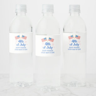 Bedrijfs Vierde Picknick Vuurwerk Waterfles Etiket