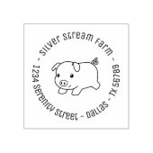 Bedrijfsadres 4 van Varkensvarkens Rubberstempel (Afrduk)