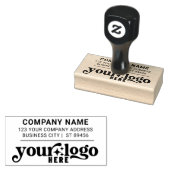 Bedrijfsadres Bedrijf Logo Professional Rubberstempel (Gestempeld)