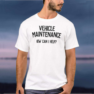 Bedrijfsauto onderhoud garage bedrijfsactiviteiten t-shirt