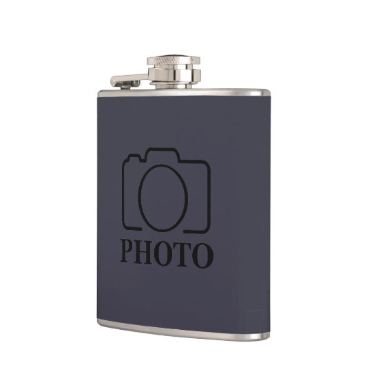 Bedrijfsbedrijf Creëer Uw eigen aangepaste Sjabloo Heupfles (Links)