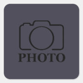 Bedrijfsbedrijf Creëer Uw eigen aangepaste Sjabloo Vierkante Sticker (Voorkant)