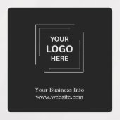 Bedrijfsbedrijf Minimalist Custom Black Business Labels (Design 2)