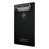 Bedrijfsbedrijf Minimalist Custom Logo Mini Klembord (Angled2)