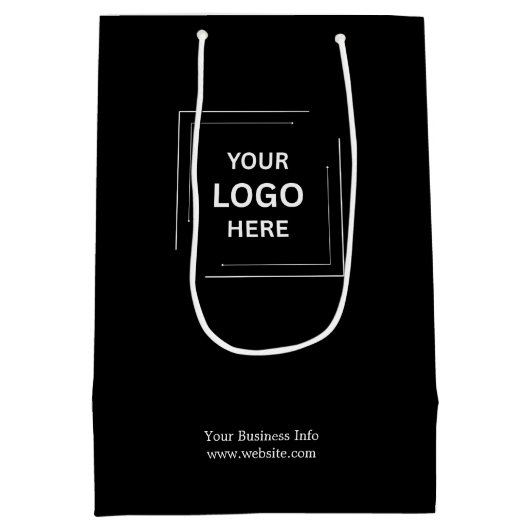 Bedrijfsbedrijf Professional Custom Black Medium Cadeauzakje (Achterkant)