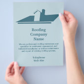 Bedrijfsbrochure voor dakbedekking flyer (Hand)