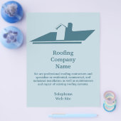 Bedrijfsbrochure voor dakbedekking flyer (Enkel)