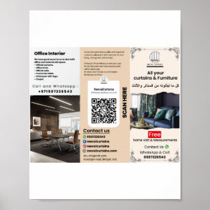 Bedrijfsbrochure voor marketing poster