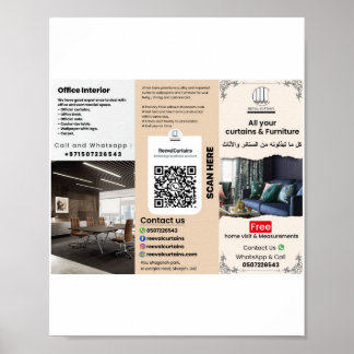 Bedrijfsbrochure voor marketing poster