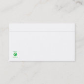 Bedrijfsbudget Visitekaartje (Achterkant)