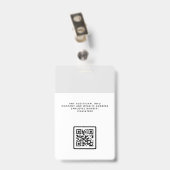 Bedrijfsbureau Aangepaste Werknemer Badge (Achterkant met clip)