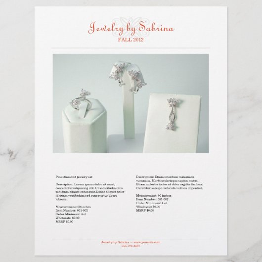 Bedrijfscatalogus 2 sjabloon van productverkoop flyer (Voorkant)