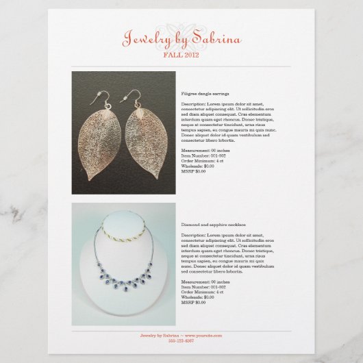 Bedrijfscatalogus 4 sjabloon van productverkoop flyer (Voorkant)