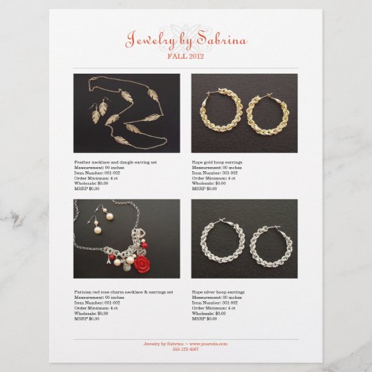 Bedrijfscatalogus 8 sjabloon van productverkoop flyer (Voorkant)